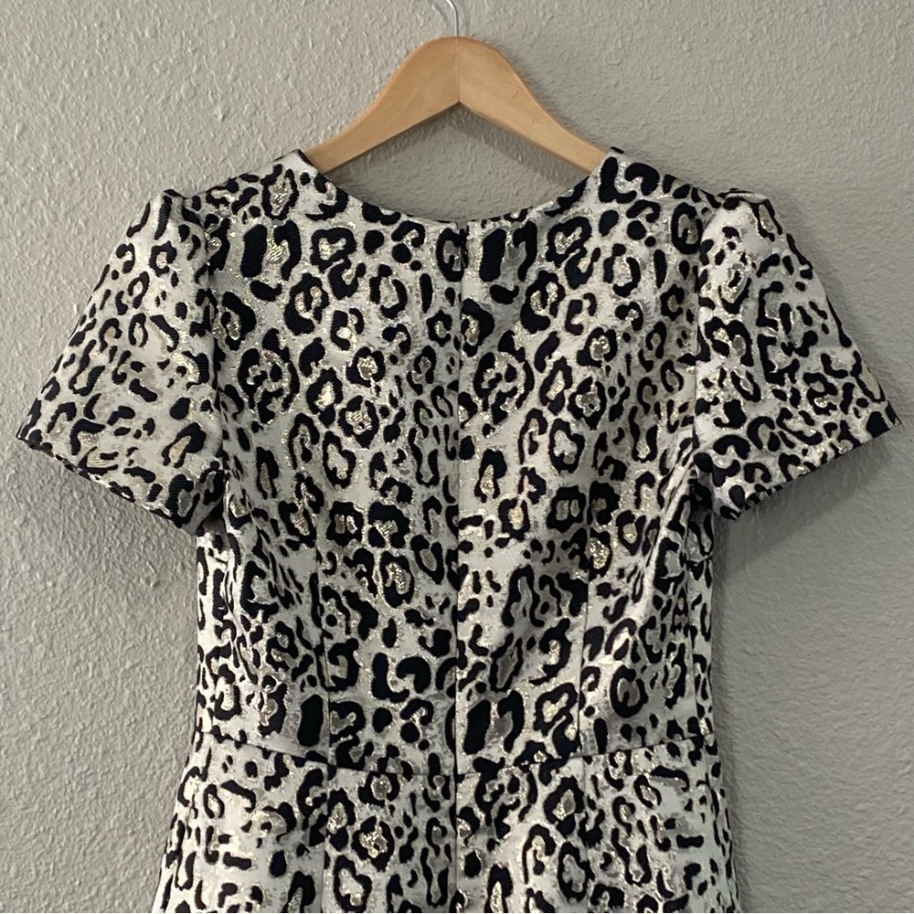 Rachel Parcell Metallic Leopard Print Puff Sleeve Dress - Picture 6 of 13